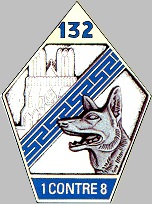 Coat of arms (crest) of the 132nd Army Doghandling Battalion, French Army