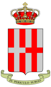 Arms of 14th Cavalry Regiment Cavalleggeri di Alessandria, Italian Army