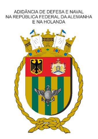 Coat of arms (crest) of the Defence and Naval Attaché in the Federal Republic of Germany and Holland, Brazilian Navy