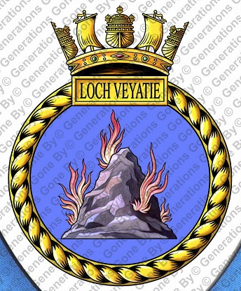 Coat of arms (crest) of the HMS Loch Veyatie, Royal Navy
