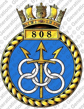 Coat of arms (crest) of the No 808 Squadron, FAA