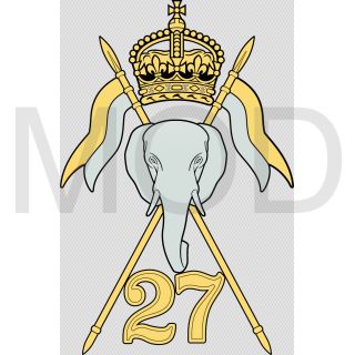 Coat of arms (crest) of the 27th Lancers, British Army