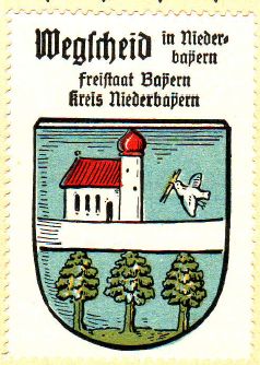 Wappen von Wegscheid (Bayern)/Coat of arms (crest) of Wegscheid (Bayern)