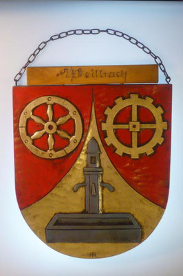 Wappen von Weilbach (Bayern)/Coat of arms (crest) of Weilbach (Bayern)
