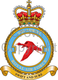 Coat of arms (crest) of the No 51 Squadron, Royal Air Force