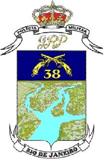 Coat of arms (crest) of 38th Military Police Battalion, Rio de Janeiro