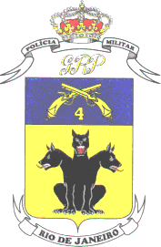 Coat of arms (crest) of 4th Military Police Battalion, Rio de Janeiro