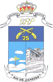 Coat of arms (crest) of 25th Military Police Battalion, Rio de Janeiro