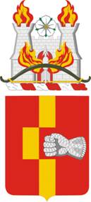 Coat of arms (crest) of the 92nd Field Artillery Regiment, US Army