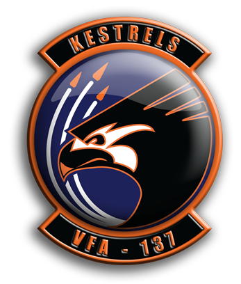 Coat of arms (crest) of the VFA-137 Kestrels, US Navy