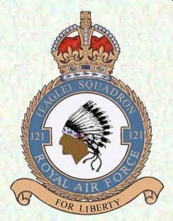 Coat of arms (crest) of the No 121 (Eagle) Squadron, Royal Air Force