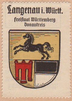 Wappen von Langenau (Württemberg)/Coat of arms (crest) of Langenau (Württemberg)