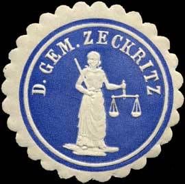 Wappen von Zeckritz/Arms (crest) of Zeckritz
