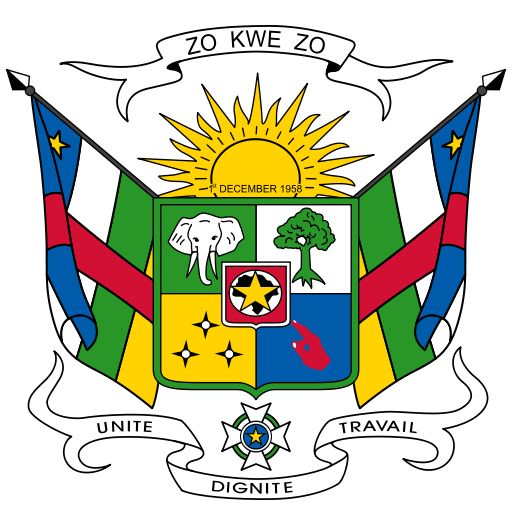 Coat of arms (crest) of National Arms of the Central African Republic