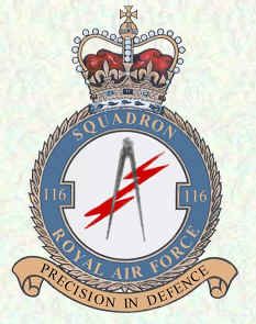 Coat of arms (crest) of the No 116 Squadron, Royal Air Force