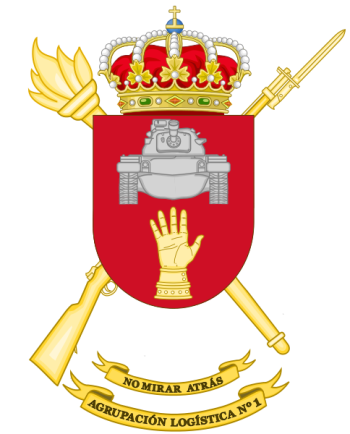 Coat of arms (crest) of the Divisional Logistics Group No 1, Spanish Army