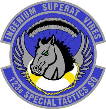 Coat of arms (crest) of the 123rd Special Tactics Squadron, US Air Force