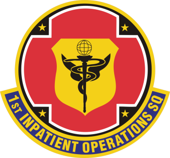 Coat of arms (crest) of the 1st Inpatient Operations Squadron, US Air Force