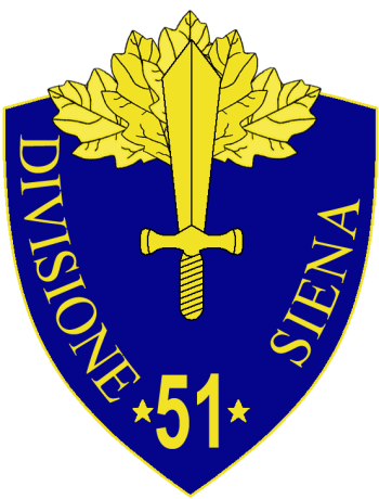 Coat of arms (crest) of the 51st Infantry Division Siena, Italian Army