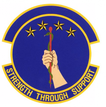 Coat of arms (crest) of the 35th Medical Support Squadron, US Air Force