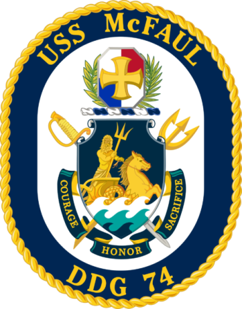 Coat of arms (crest) of the Destroyer USS McFaul