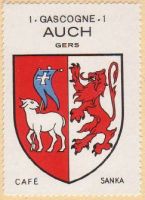 Blason de Auch/Arms (crest) of AuchThe arms in the Café Sanka album +/- 1932
