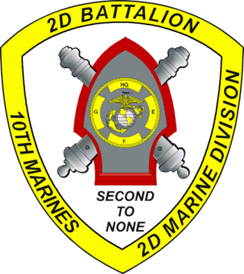 Coat of arms (crest) of the 2nd Battalion, 10th Marines, USMC