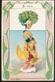 Arms, Flags and Folk Costume trade card