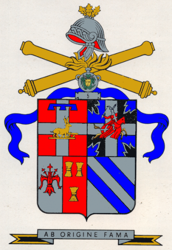 Arms of 5th Artillery Regiment, Italian Army