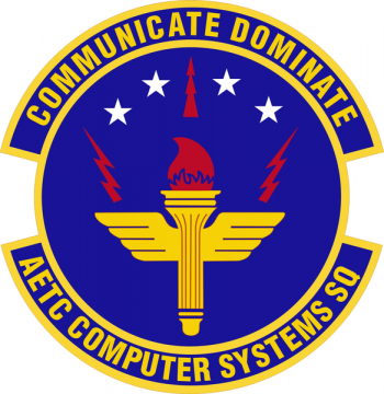 Coat of arms (crest) of the Air Education & Training Command Computer Systems Squadron, US Air Force