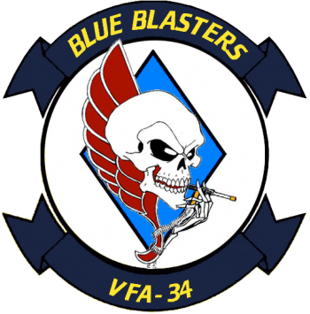 Coat of arms (crest) of the VFA-34 Blue Blasters, US Navy