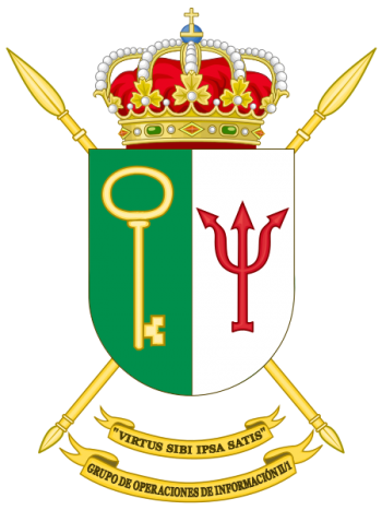 Coat of arms (crest) of the Information Operations Group II-1, Spanish Army