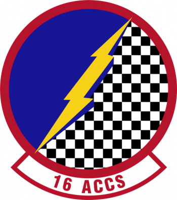 Coat of arms (crest) of 16th Airborne Command and Control Squadron, US Air Force