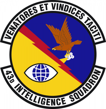 Coat of arms (crest) of the 43rd Intelligence Squadron, US Air Force