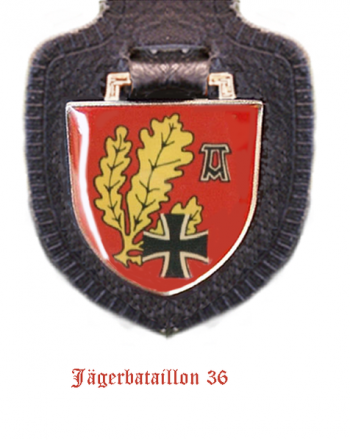 Blason de Jaeger Battalion 36, German Army/Arms (crest) of Jaeger Battalion 36, German Army