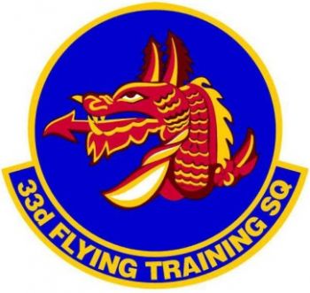 Coat of arms (crest) of the 33rd Flying Training Squadron, US Air Force