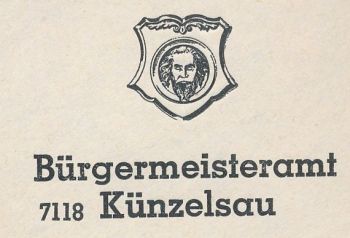 Wappen von Künzelsau/Coat of arms (crest) of Künzelsau