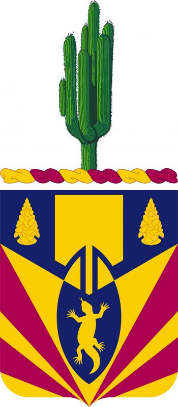 Coat of arms (crest) of 157th Ordnance Battalion, Arizona Army National Guard