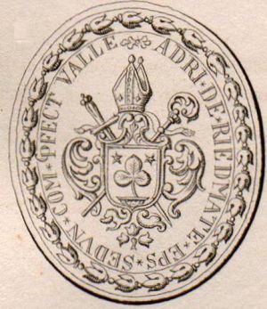 Arms (crest) of Adrian III. von Riedmatten