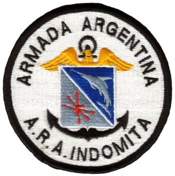 Coat of arms (crest) of the Fast Missile Boat ARA Indómita (P-86), Argentine Navy