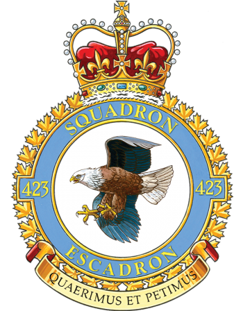 Coat of arms (crest) of the No 423 Squadron, Royal Canadian Air Force