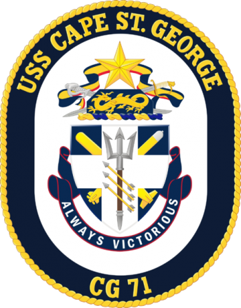 Coat of arms (crest) of the Cruiser USS Cape St George