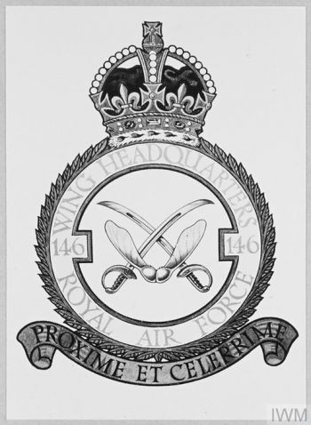 Coat of arms (crest) of the No 146 Wing Headquarters, Royal Air Force