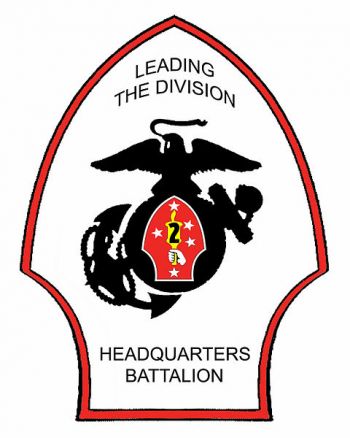 Coat of arms (crest) of the Headquarters Battalion 2nd Marine Division, USMC
