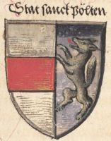 Wappen von Sankt Pölten/Arms of Sankt Pölten
