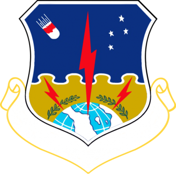 Coat of arms (crest) of the 1st Strategic Aerospace Division, US Air Force