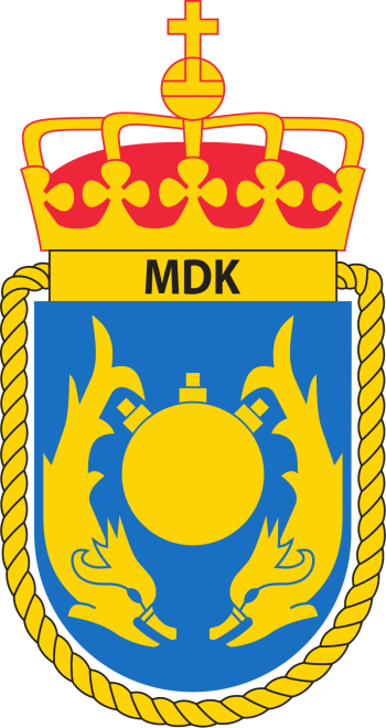 Coat of arms (crest) of Naval Mine Clearance Divers Command, Norwegian Navy