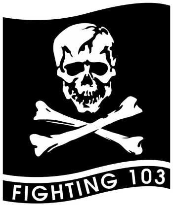 Coat of arms (crest) of the VFA-103 Jolly Rogers, US Navy