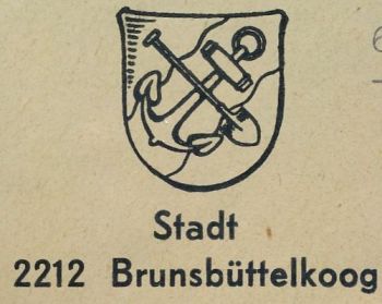 Wappen von Brunsbüttelkoog/Coat of arms (crest) of Brunsbüttelkoog