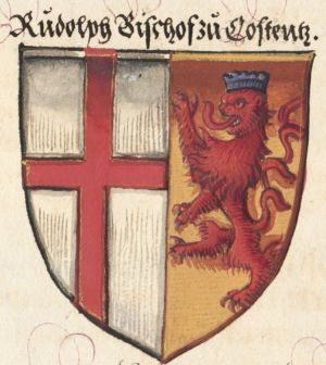 Arms of Rudolf von Habsburg-Laufenburg